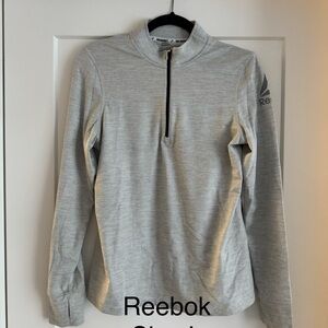 Reebok Light Gray Long Sleeve Top